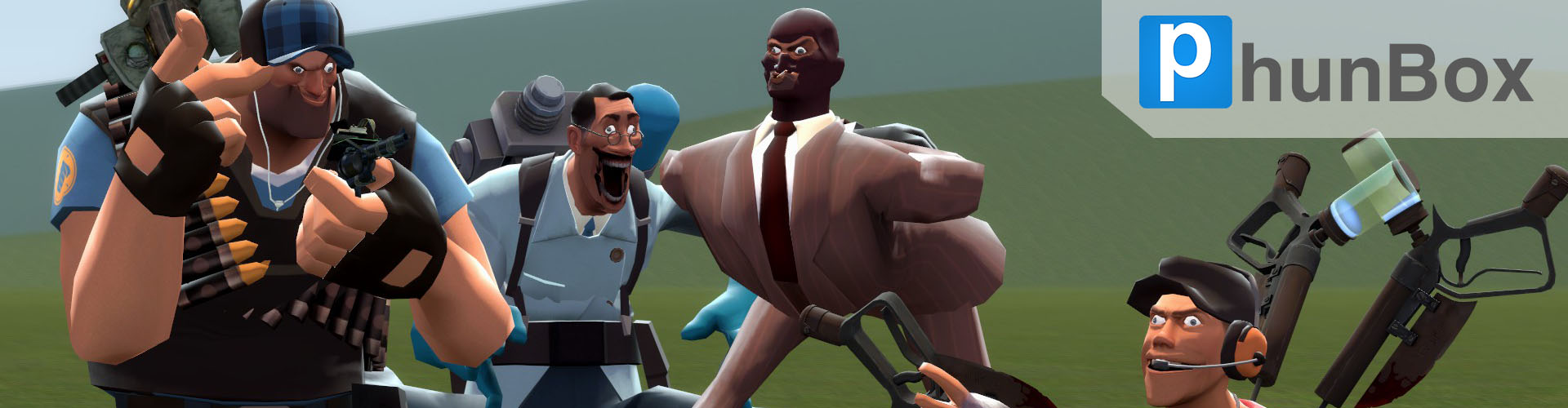 Screenshot from Garry's Mod characters making funny faces